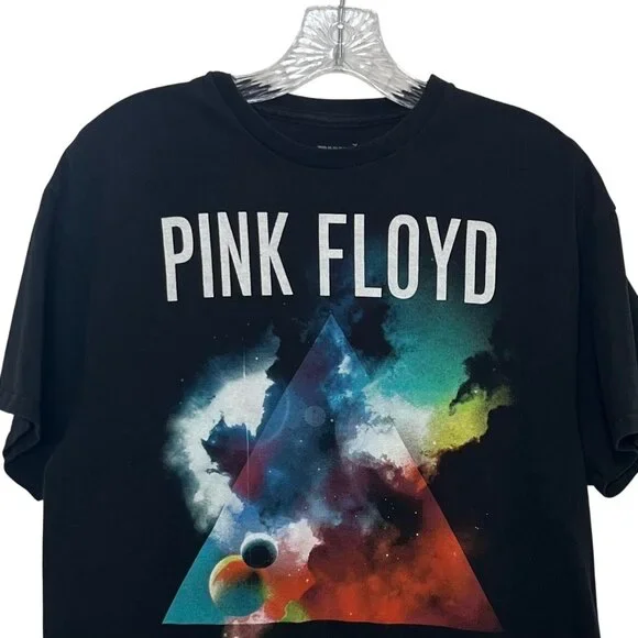 Pink Floyd Graphic T-Shirt Dark Side of the Moon Mens Large Black Licensed Band - Picture 3 of 6